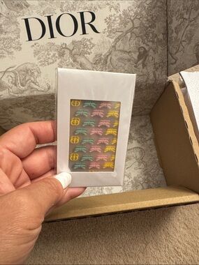 Limited Edition Dior Pastel Bow & Logo Nail Sticker Set
